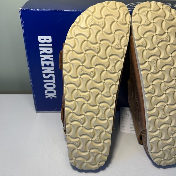 Birkenstock Milano Big Buckle Oiled Leather Sandals - Picture 12 of 15